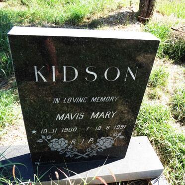 KIDSON Mavis Mary 1900-1991