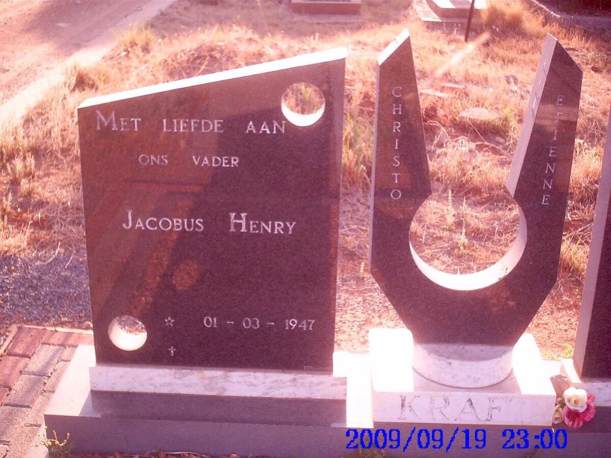 KRAFT Jacobus Henry 1947- &amp; Jacoba Aletta BOTES 1949-1992 _2