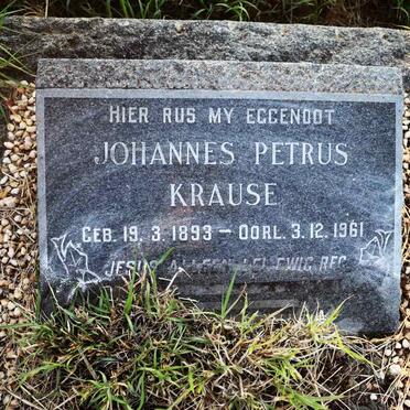 KRAUSE Johannes Petrus 1893-1961