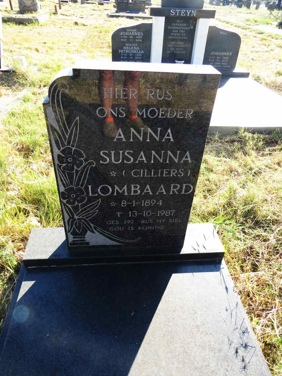 LOMBAARD Anna Susanna nee CILLIERS 1894-1987