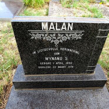 MALAN Wynand S. 1893-1978