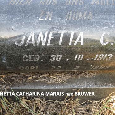 MARAIS David Jacobus 1910-1978 & Janetta Catharina BRUWER 1913-1987_2
