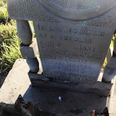 MCLEOD Mary Elizabeth 1937-1939