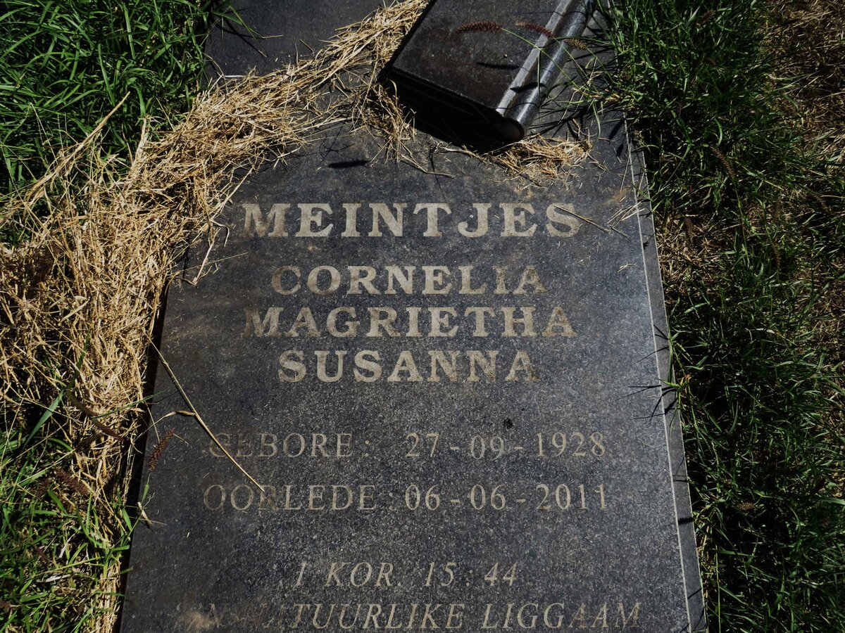 MEINTJES Cornelia Magrietha Susanna 1928-2011