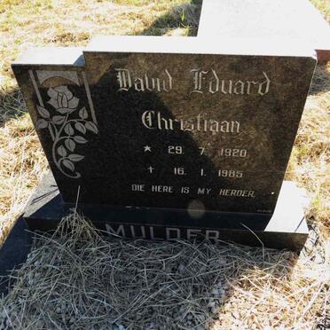 MULDER Christiaan 1920-1985