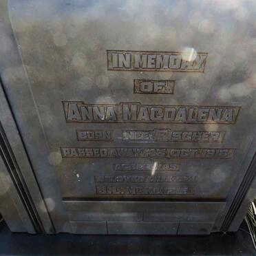 MCKENZIE Anna Magdalena nee FISCHER -1916