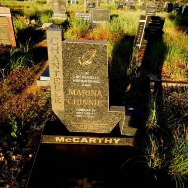 MCCARTHY Mariana Chantelle 1982-2011