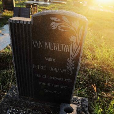 NIEKERK Petrus Johannes, van 1890-1962
