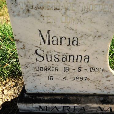 NAUDE Maria Susanna nee JONKER 1933-1997