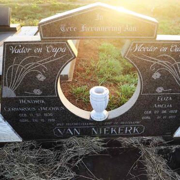 NIEKERK Hendrik Gerhardus Jacobus, van 1930-1991 & Eliza Amelia 1928-2017
