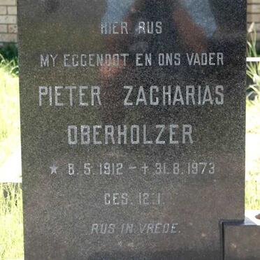 OBERHOLZER Pieter Zacharias 1912-1973