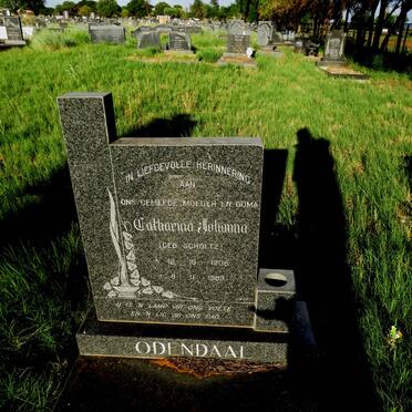 ODENDAAL Catharina Johanna nee SCHOLTZ 1906-1989