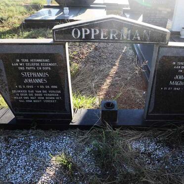 OPPERMAN Stephanus Johannes 1940-1996 & Johanna Magdalena 1942-2007