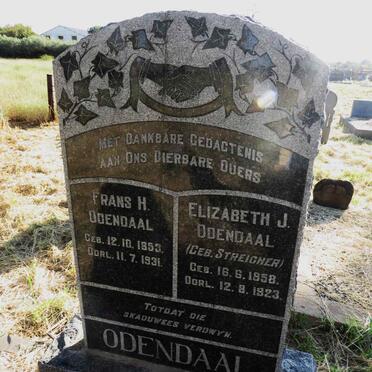 ODENDAAL Frans H. 1853-1931 & Elizabeth J. STREICHER 1858-1923