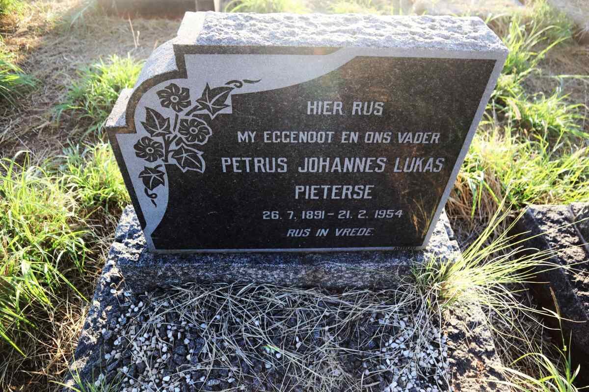 PIETERSE Petrus Johannes Lukas 1891-1954