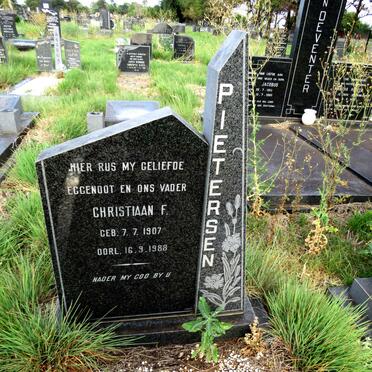 PIETERSEN Christiaan F. 1907-1988