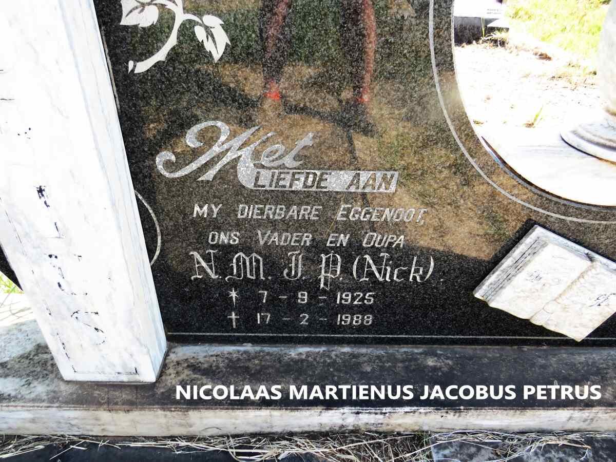 PRETORIUS Nicolaas Martienus Jacobus Petrus  1925-1988 & Carolina Fredrika KRIEL 1926-2007_2