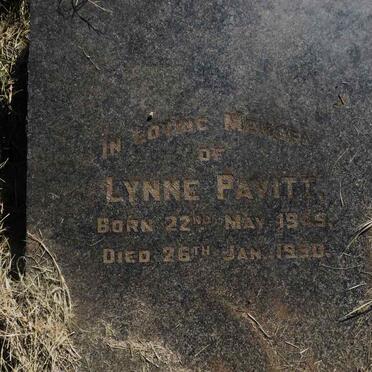PAVITT Lynne 1949-1950