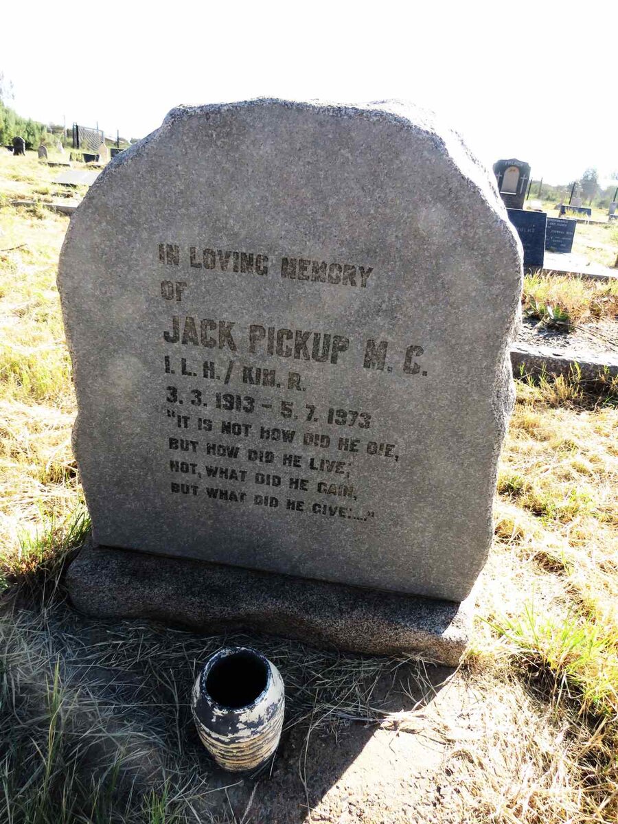 PICKUP Jack 1913-1973