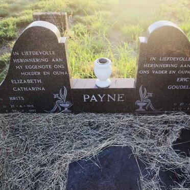 PAYNE Eric Goudelf 1917-1998 & Elizabeth Catharina BRITS 1915-1997