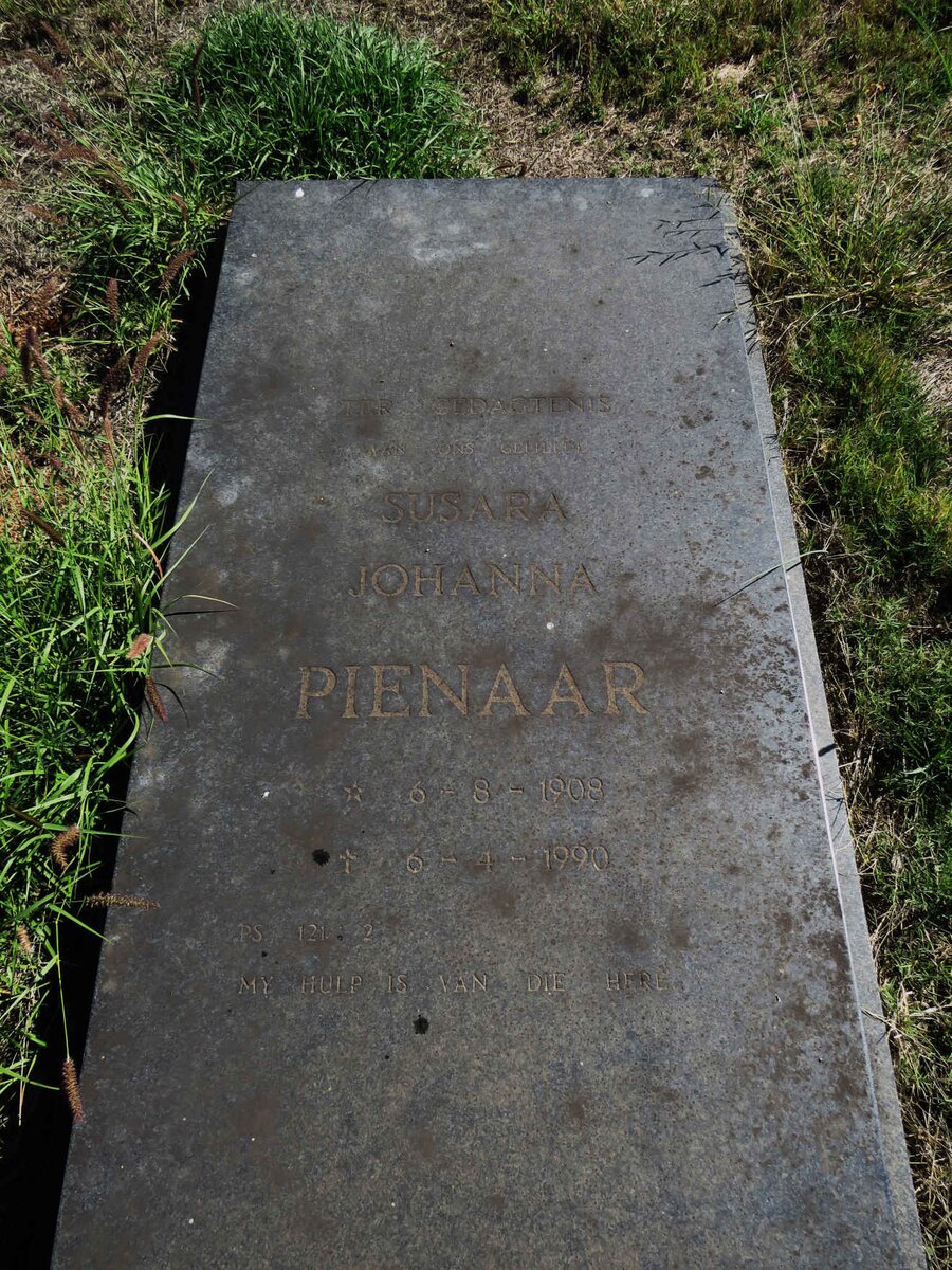 PIENAAR Susara Johanna 1908-1990