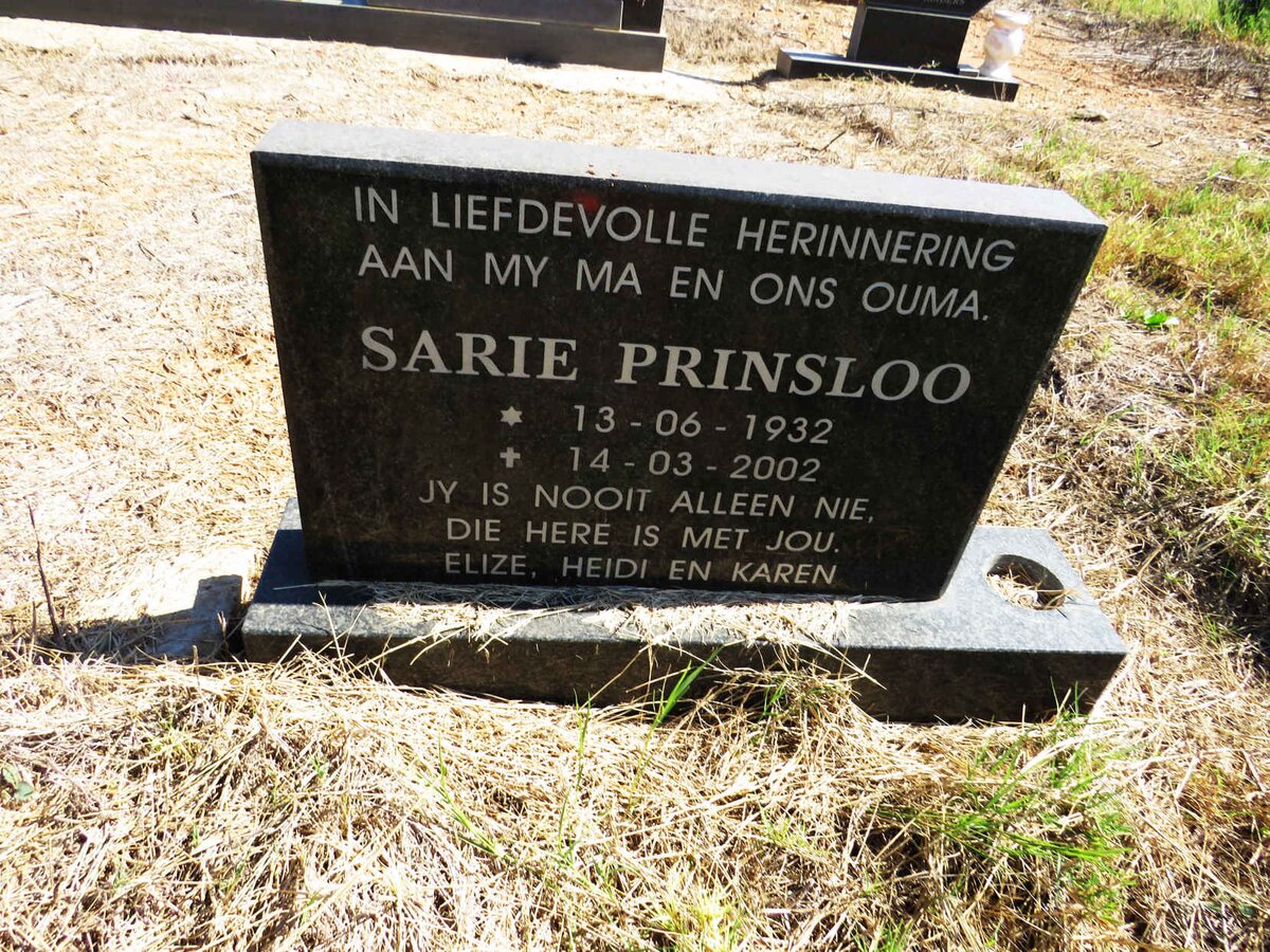 PRINSLOO Sarie 1932-2002