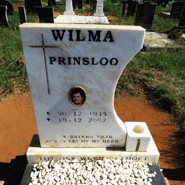 PRINSLOO Wilma 1945-2007