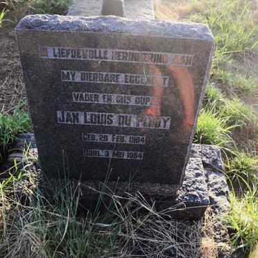 PLOOY Jan Louis, du 1904-1954