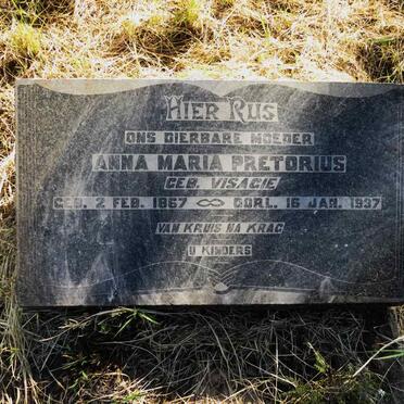 PRETORIUS Anna Maria nee VISAGIE 1867-1937