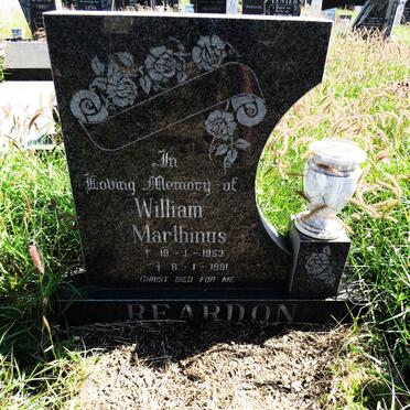 REARDON William Marthinus 1953-1991