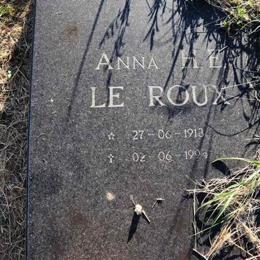 ROUX Anna H.E., le 1913-1994