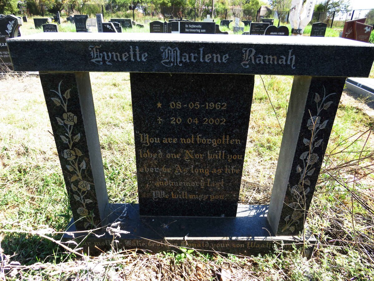 RAMAH Lynette Marlene 1962-2002
