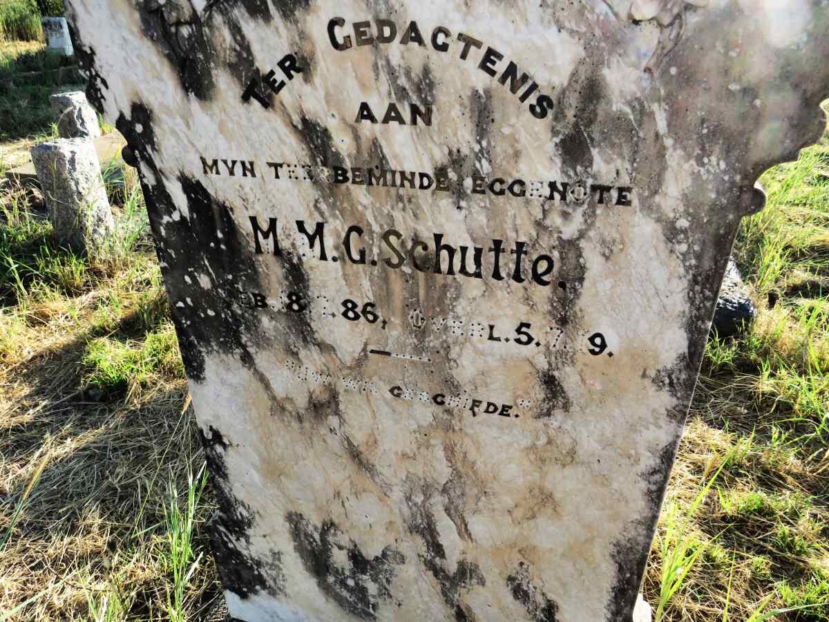 SCHUTTE M.M.G. 1886-1919