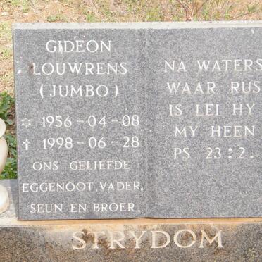 STRYDOM Gideon Louwrens 1956-1998