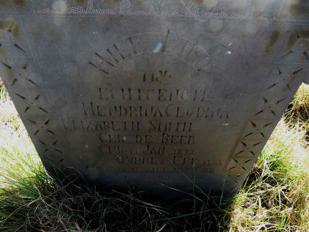 SMITH Hendrina Clodina Elizabeth nee DE BEER 18?1-1925