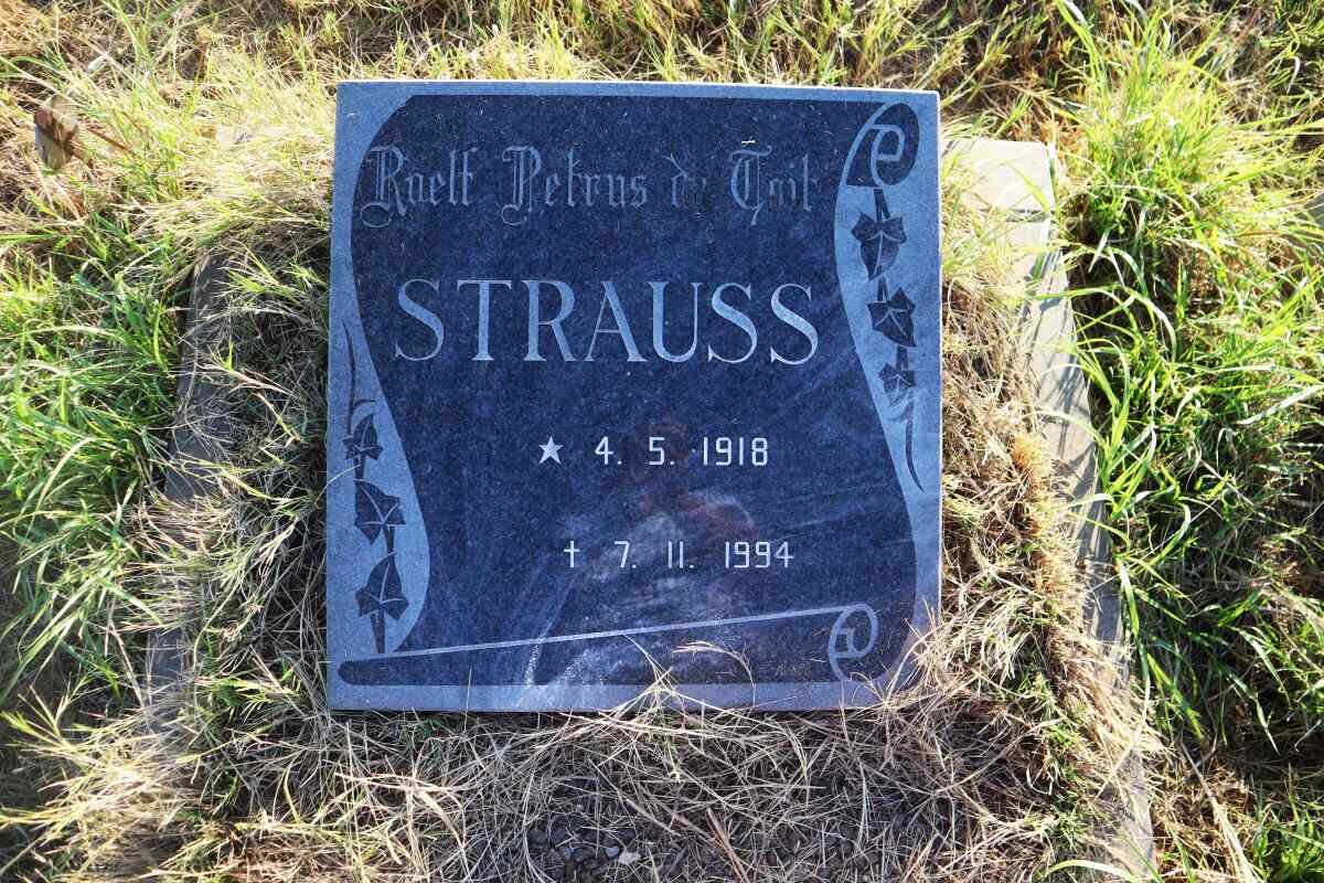 STRAUSS Roelf Petrus du Toit 1918-1994