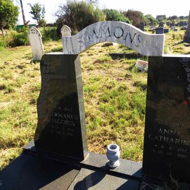 SIMMONS Hermanus Jacobus 1916-1991 & Anna Catharina 1912-1987