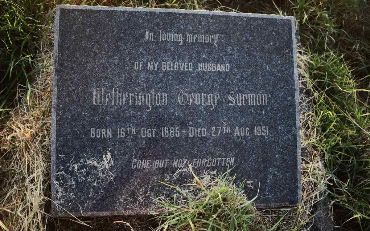 SURMON Wetherington George 1885-1951