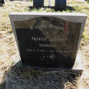 SIMMONS Patrick Joseph 1921-1966