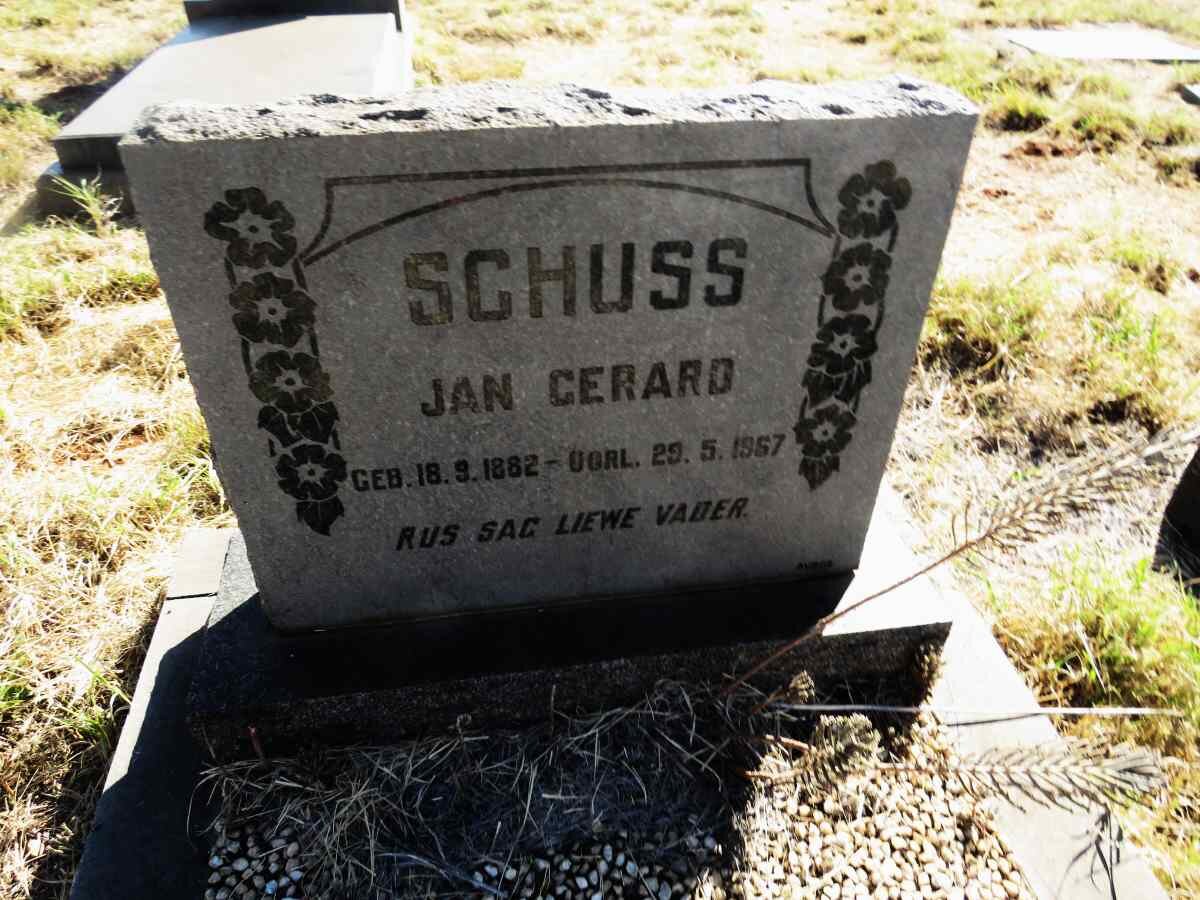 SCHUSS Jan Gerard 1882-1967