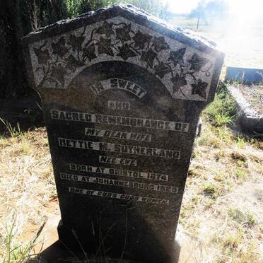 SUTHERLAND Hettie M. nee EVE 1874-1929