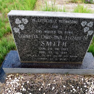 SMITH Cornelia Christina Elizabeth 1903-1995