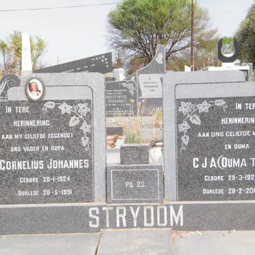STRYDOM Cornelius Johannes 1924-1991 &amp; C.J.A. 1929-2001