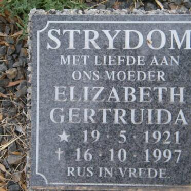 STRYDOM Elizabeth Gertruida 1921-1997