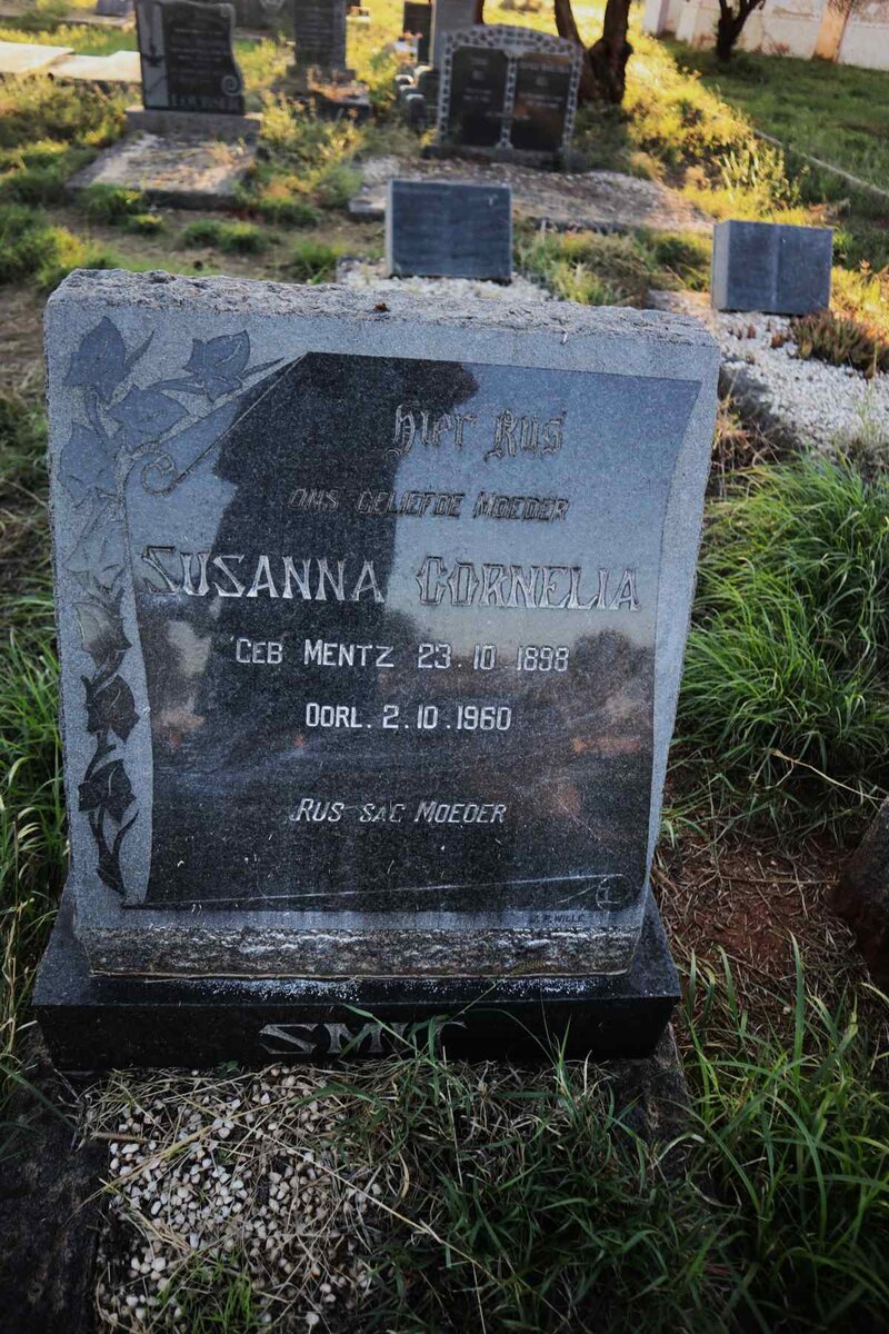 SMIT Susanna Cornelia nee MENTZ 1898-1960