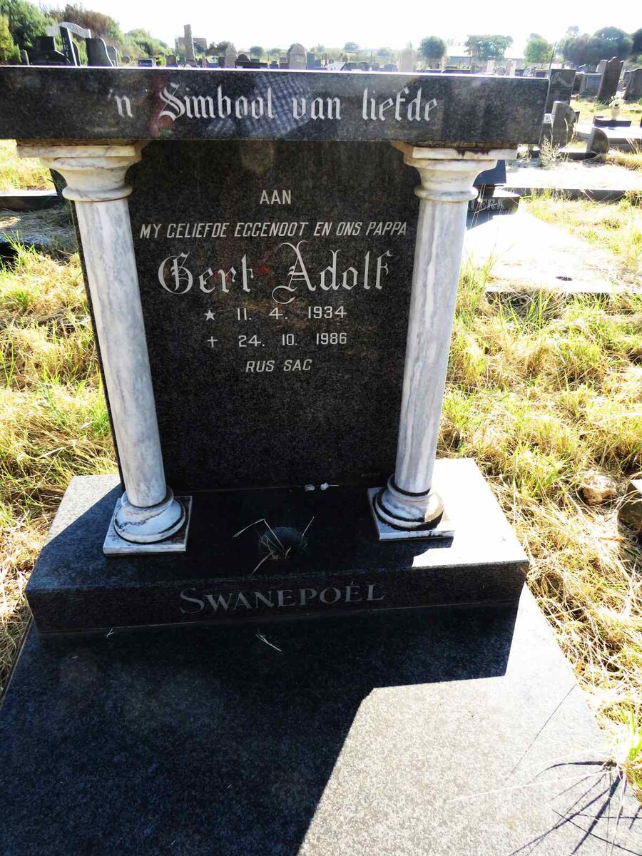 SWANEPOEL Gert Adolf 1934-1986