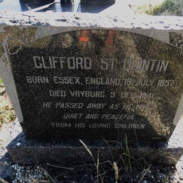 St. QUINTIN Clifford 1857-1941