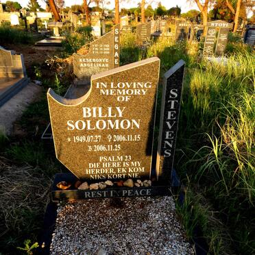 STEVENS Billy Solomons 1949-2006