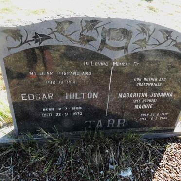 TARR Edgar Hilton 1899-1972 & Magaritha Johanna BRUWER 1919-2005