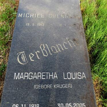 TERBLANCHE Michiel Coenraad 1913-19?? & Margaretha Louisa KRUGER 1918-2005